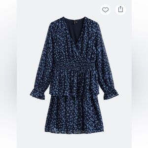 Vero Moda Holly Long Sleeve Smocked Waist Dress